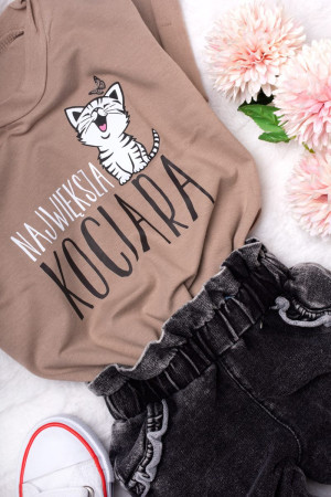 T-shirt dla dziecka z nadrukiem Największa Kociara