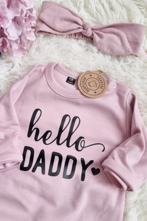 Pajac niemowlęcy hello daddy