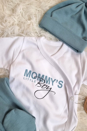 Body kopertowe z nadrukiem Mommy's little boy