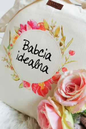 Torba z nadrukiem babcia idealna