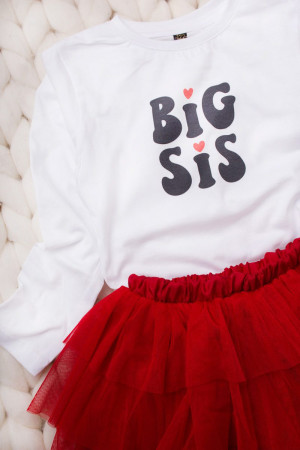 Białe Body/koszulka Big/Lil Sis