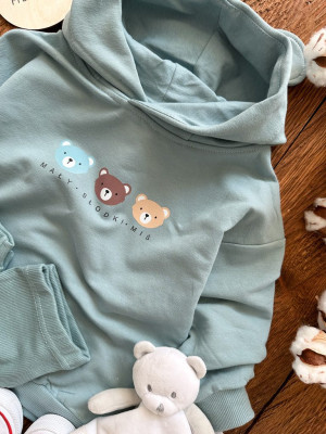 Bluza z kapturem mały słodki miś