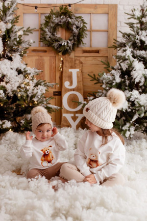 Bluza z nadrukiem pluszowego misia