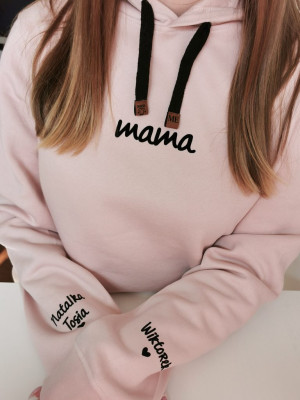 Bluza z kapturem dla mamy z imionkami dzieci