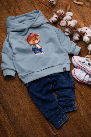 Bluza z kapturem z uszkami niedźwiadek