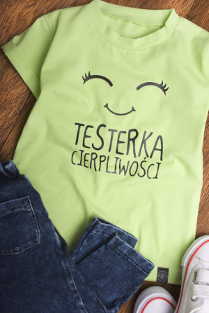Koszulka dziecięca z nadrukiem Tester/ka cierpliwości