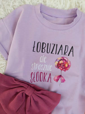 Koszulka dziecięca z nadrukiem strasznie słodka