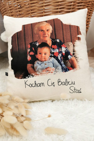 Poduszka ze zdjęciem dla babci lub dziadka