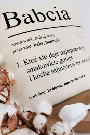 Poduszka z nadrukiem dla babci-definicja