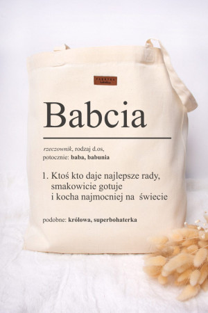 Torba z nadrukiem dla babci - definicja