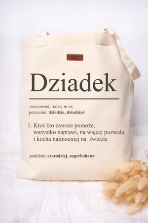 Torba z nadrukiem dla dziadka- definicja