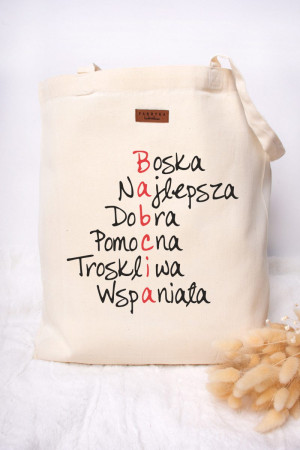 Torba z nadrukiem dla babci - krzyżówka