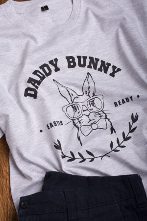 Koszulka męska z nadrukiem Daddy bunny
