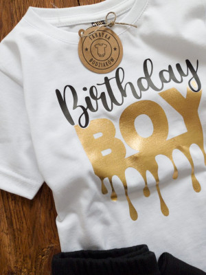Koszulka dziecięca z nadrukiem Birthday Boy