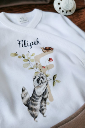 Body kopertowe woodland z imieniem