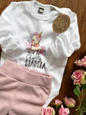 Body/koszulka z jednorożcem chwilę starsza