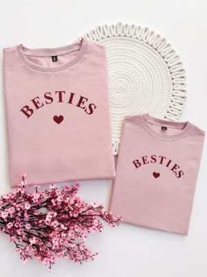 Komplet dla mamy i córki z nadrukiem besties