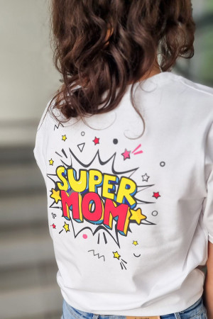 Koszulka damska z komiksowym motywem super mom
