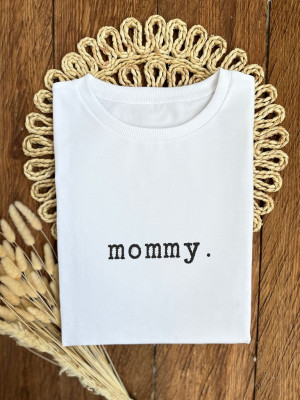 Koszulka damska z nadrukiem mommy.