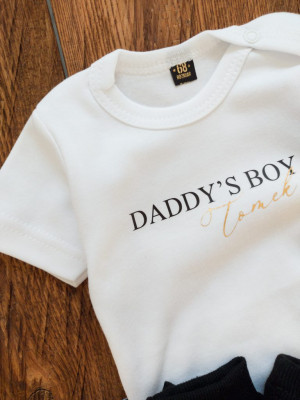 Body/koszulka z nadrukiem daddy's boy + imię
