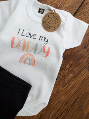 Body niemowlęce z nadrukiem I love my daddy