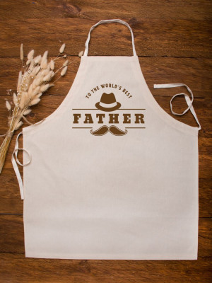 Fartuch kuchenny z nadrukiem to the world's best father