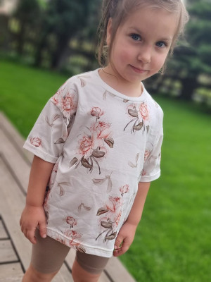 T-shirt dziecięcy delikatne kwiaty