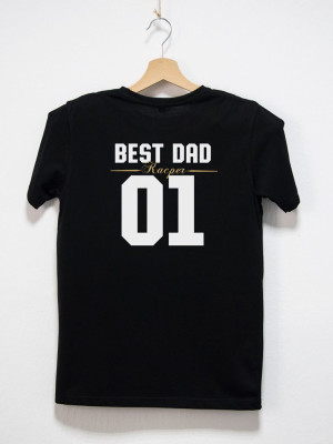 Koszulka męska z nadrukiem na plecach BEST DAD