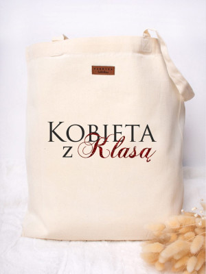 Torba z nadrukiem kobieta z klasą