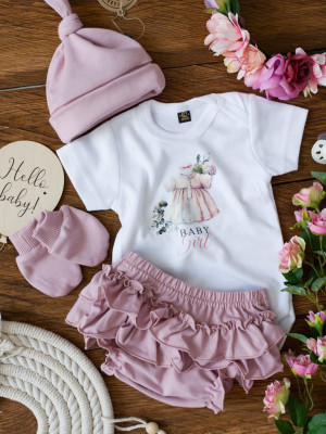 Body niemowlęce z nadrukiem baby girl