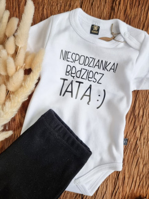 Body z nadrukiem Niespodzianka! Będziesz tatą