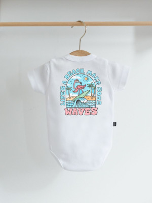 Body niemowlęce z nadrukiem life’s a beach