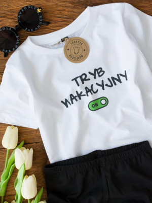 Koszulka dziecięca z nadrukiem tryb wakacyjny