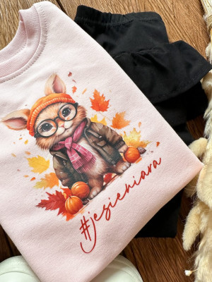 Bluza dziecięca z nadrukiem króliczka #jesieniara