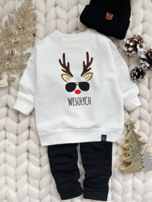 Bluza dziecięca Wesołych renifer w okularach