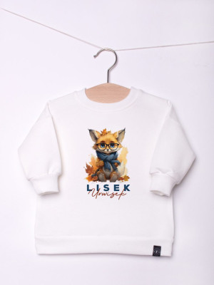 Bluza dziecięca z nadrukiem jesiennego liska urwiska