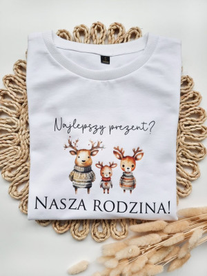 Damska koszulka Najlepszy prezent? Nasza rodzina!