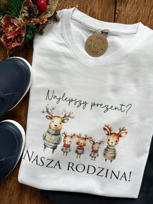Męska koszulka Najlepszy prezent? Nasza rodzina!