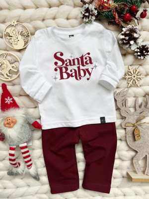 Piżama dziecięca z nadrukiem Santa Baby