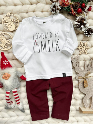 Piżama dziecięca z nadrukiem powered by milk