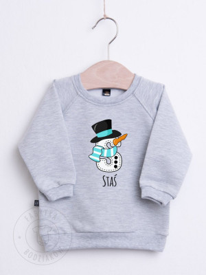 Bluza dziecięca inicjał bałwanek