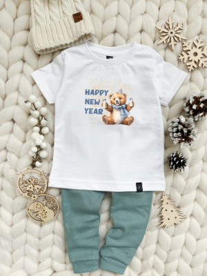 Koszulka dziecięca z misiem Happy New Year