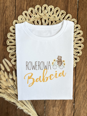 Koszulka damska rowerowa babcia