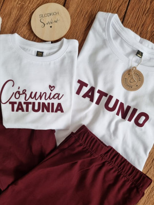 Komplet piżam Tatunio & córunia tatunia