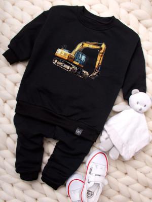 Bluza dziecięca z nadrukiem koparki