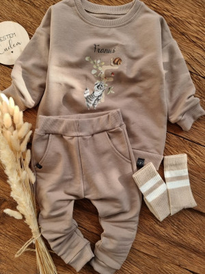Komplet dresowy inicjał woodland bluza + spodnie