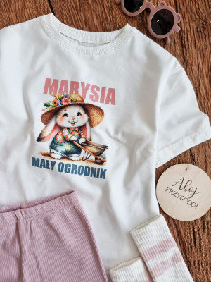 Koszulka dziecięca oversize mały ogrodnik