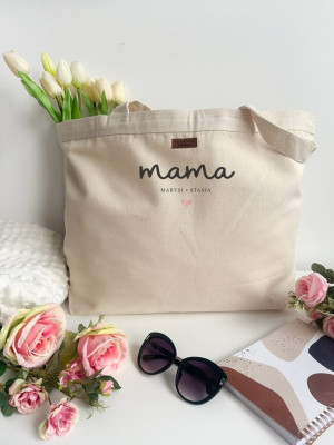 Torba MAXI z nadrukiem mama z imionami dzieci