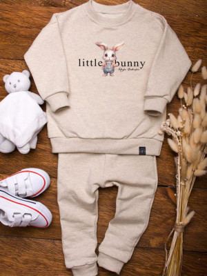 Komplet dzianinowy dla dziewczynki Little bunny