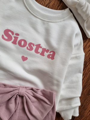 Bluza dziecięca z nadrukiem siostra ❤